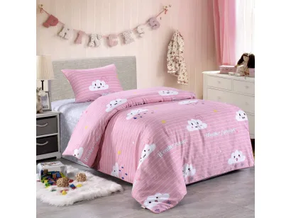 Детское постельное белье Sofi de Marko Веселые тучки, розовое