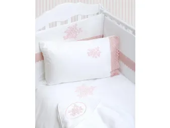 Постельное белье Luxberry Rose детское, перкаль, белый/розовый